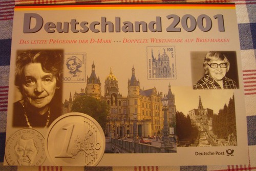 Numisblatt deutsche post - numisblatt, 2001