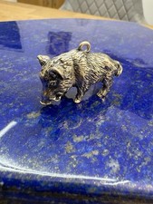Charivari Trachtenschmuck Anhänger Wildschwein Massiv 925 Sterlingsilber
