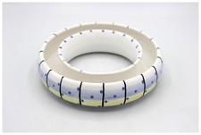 Hedwig Bollhagen Keramik Blumenring HB 14 A Gelb Blau Studiokeramik Pottery