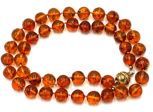 Antike bernstein kette - bernstein,