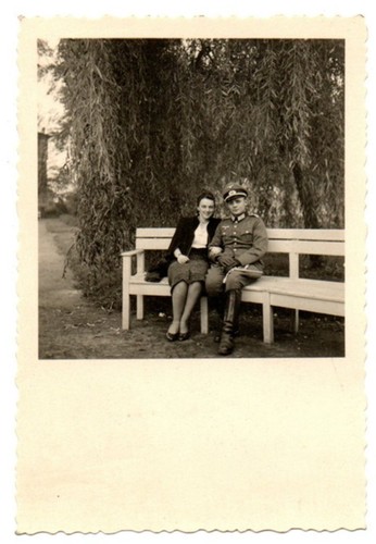Deutsche soldat mit dame auf - mit,