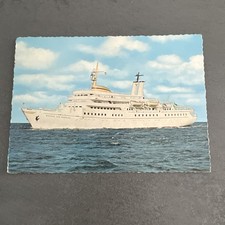 Postkarte Motorschiff Wappen von Hamburg auf hoher See AK 765