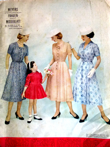 Altes modeheft von 1957 - , +