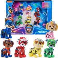 Paw Patrol Figuren Set Spielzeug Kinder Mighty Pups Spin Master Mighty Movie