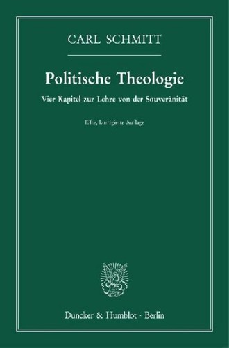 Politische theologie carl - politische, theologie.,