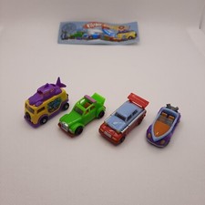 Ü-Eier Frank's Crazy-Car-Garage 2003 -  Komplettsatz + 4 Beipackzettel 