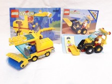 Lego 6649 6512 Kehrmaschine + Radlader komplett mit Bauanleitung