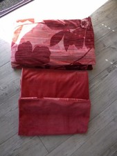 NICKYMOOD ☀ MF Wendebettwäsche Bordeaux rot Einzelbett, 3-teilig 135x200 NEU