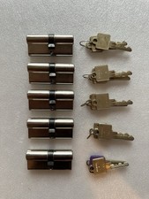 BKS Schließzylinder, Doppelzylinder, Gleichschließend, 5 Zylinder 14 Schlüssel