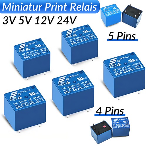 Miniatur print relais 5v - relais,