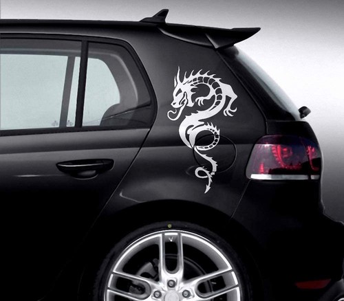 Aufkleber drache tribal auto - drache,