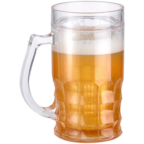 Doppelwandiger bierkrug bier - bierkrug,, bier-