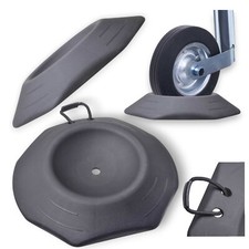 Unterlegkeil für Anhängerstützrad bis Ø260mm Rollschutz PKW-Anhänger Bremskeil