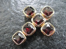 Anhänger Silber 925 vergoldetes Kreuz mit Granat Edelsteinen