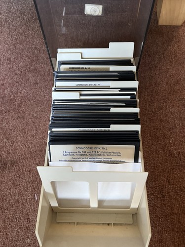 Commodore c64 diskettenbox - diskettenbox, mit