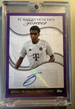 Jamal Musiala 2024 Topps Fc Bayern München Forever Auto Purple /15