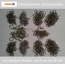 Schlauchklemmen, Federklemmen, Schlauchschelle, 10 St, Grössen nach Wahl