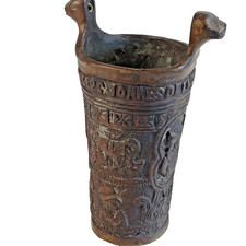 Alter seltener Weihwassereimer  19.Jh. Bronze-Joanes Bervolvs  Boa 1556 - 2 KG!