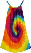 Batik Kinderkleid Regenbogen