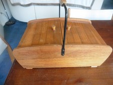 60er Jahre Nähkasten Holz