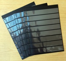 3 doppelseitige Einsteckblätter mit 8 Zeilen (Höhe je Zeile 30 mm) gebraucht, c