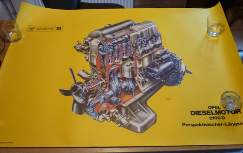 Original opel lehrtafel - gm,