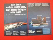 1969 Werbung in Zeitschrift Musik Anlage GRUNDIG Gerätesortiment Motiv 1 Doppels
