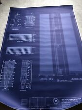 World Trade Center Zwillingstürme Baupläne - verschiedene Baudetails. A0 Größe