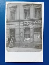 Foto-AK Dresden Schäferstraße 56 Wollwarengeschäft Fa. Ruffert datiert 1918"