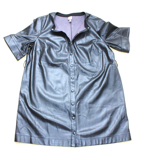 Kunstleder kleid - kunstleder,