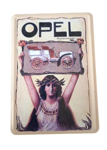 Blechschild opel motorwagen - blechschild,,