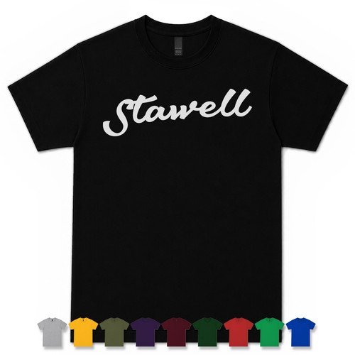 Stawell retro script shirt - script, t-shirt
