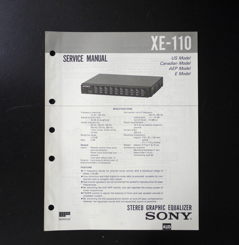 Original sony 110 stereo - xe-110,