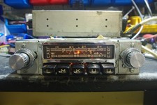 Oldtimer BLAUPUNKT FRANKFURT Autoradio 12 Volt / 6 Volt, umpolbar mit viel Chrom