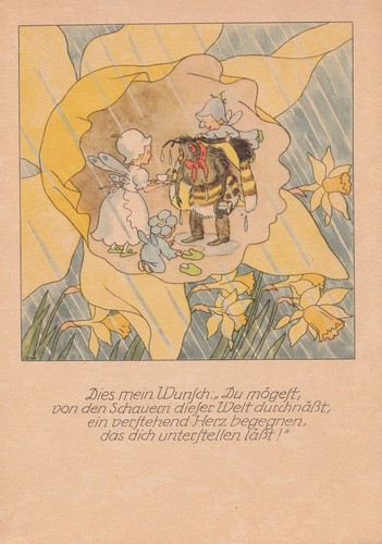 Künstler familie elf - kÜnstler-ak,