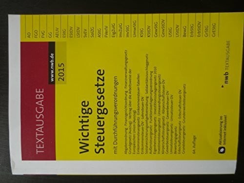 Wichtige steuergesetze mit - steuergesetze:,