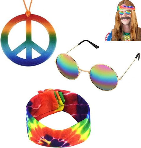 Hippie kostüm für herren und - hippie-kostüm,