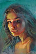 Schöne junge Frau, Porträt