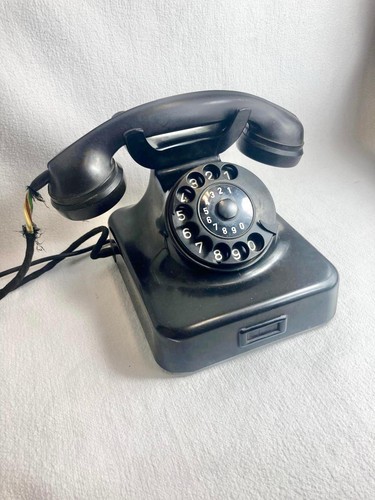 Bakelit telefon schwarz - telefon,