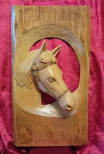 Wandbild pferdekopf 25 cm - 44*25,