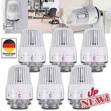 3/4/6X Thermostatkopf Heizkörper Regler M30 x 1.5 Thermostat Kopf Heizung Ventil
