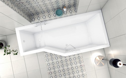 Badewanne wanne raumspar eckig - raumspar,