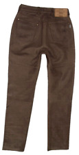 HEIN GERICKE Damen- LEDERJEANS / Motorrad - Lederhose in braun ca. Gr. 36-38