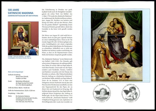 Brd sammelblatt 2012 - brd, kunst