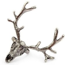 Hirsch Ring Geweih Reh Elch Geweihring Vintage Boho Skull Trachtenschmuck Deer
