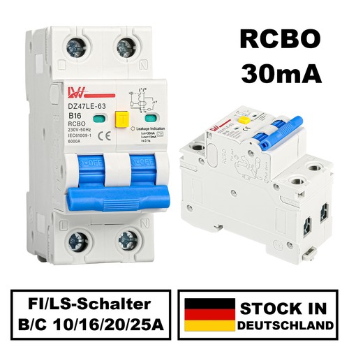 Rcbo typ ls schalter - typ, fi/ls-schalter