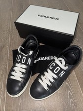 DSQUARED2 Icon Sneaker, Schwarz/Weiss, Gr.45