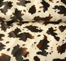 Kunstfell Kuh Braun Beige