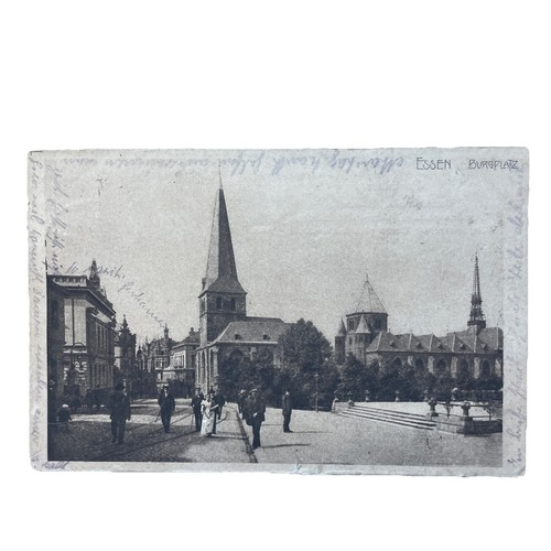Postkarte essen burgplatz - ak,