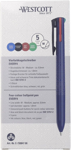 Vierfarbkugelschreiber every4 - vierfarbkugelschreiber,